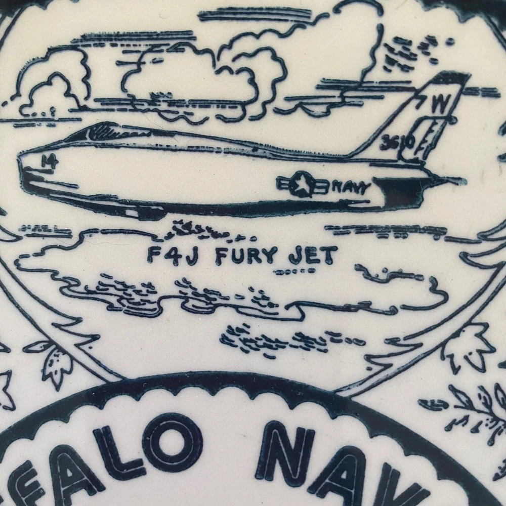 Buffalo Naval Servicemens Park Souvenir Plate USS Little Rock‎ Ironstone 9.25in